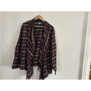 Falls Creek Ws wrap top, plaid, 2x 3x - see measurements in pics!  CUTE